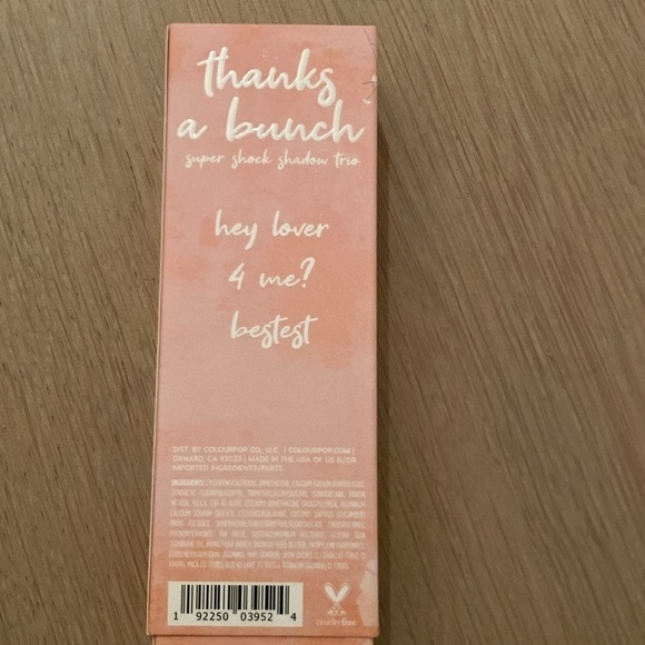 Colourpop “Thanks A Bunch” Supershock Shadow Set - Picture 2 of 7